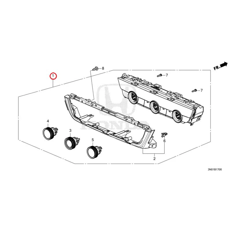 [NEW] JDM HONDA VEZEL e:HEV RV5 2025 Auto Air Conditioner Control GENUINE OEM - Image 2