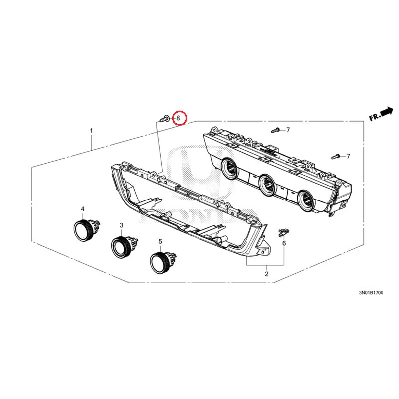 [NEW] JDM HONDA VEZEL e:HEV RV5 2025 Auto Air Conditioner Control GENUINE OEM - Image 9