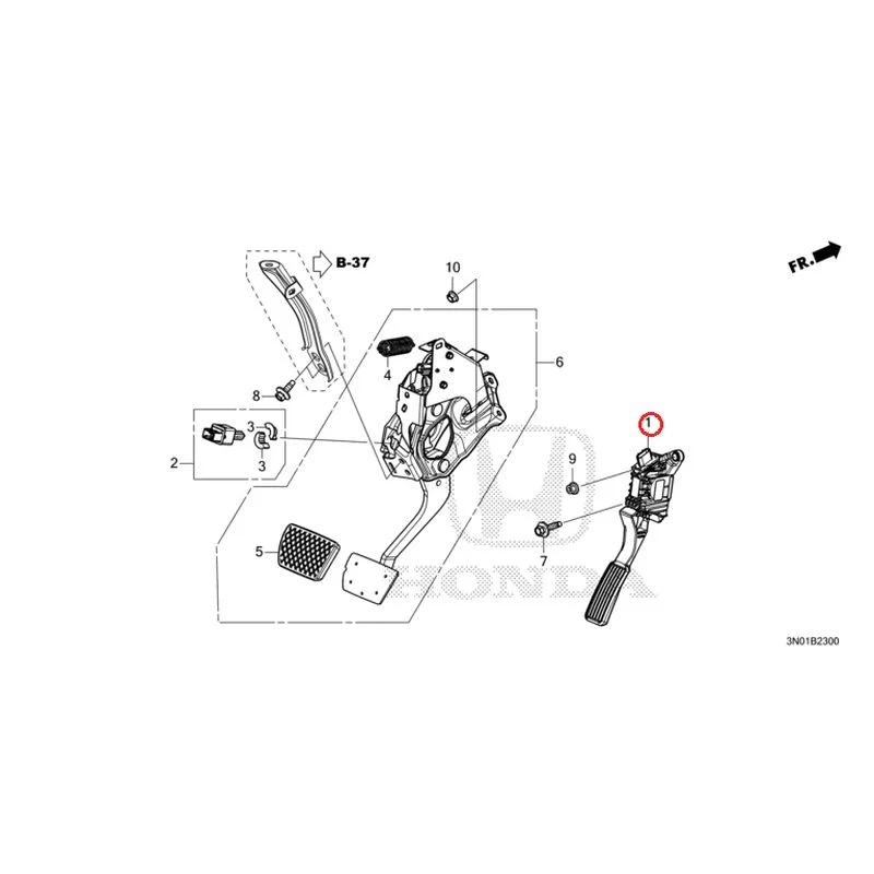 [NEW] JDM HONDA VEZEL e:HEV RV5 2025 Pedals GENUINE OEM - Image 2