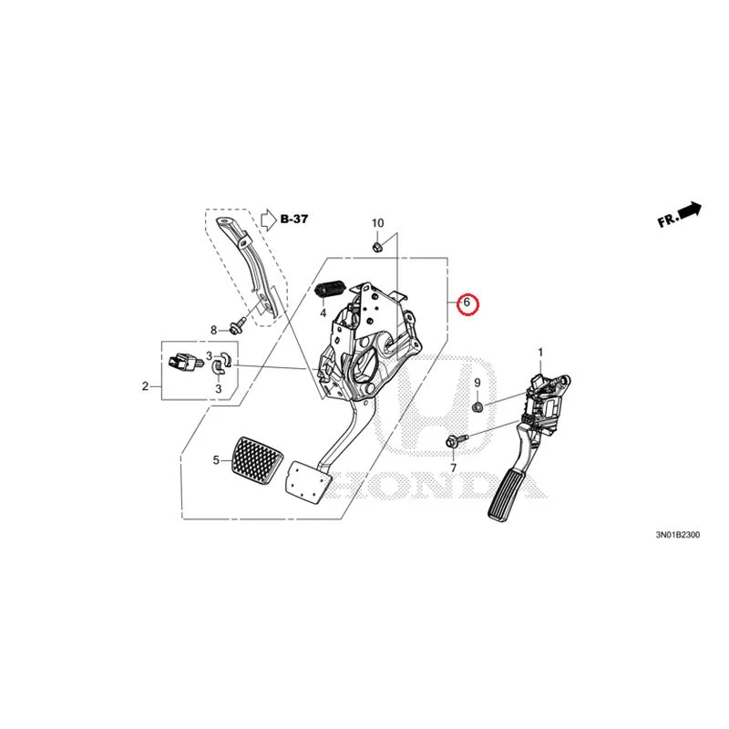 [NEW] JDM HONDA VEZEL e:HEV RV5 2025 Pedals GENUINE OEM - Image 7