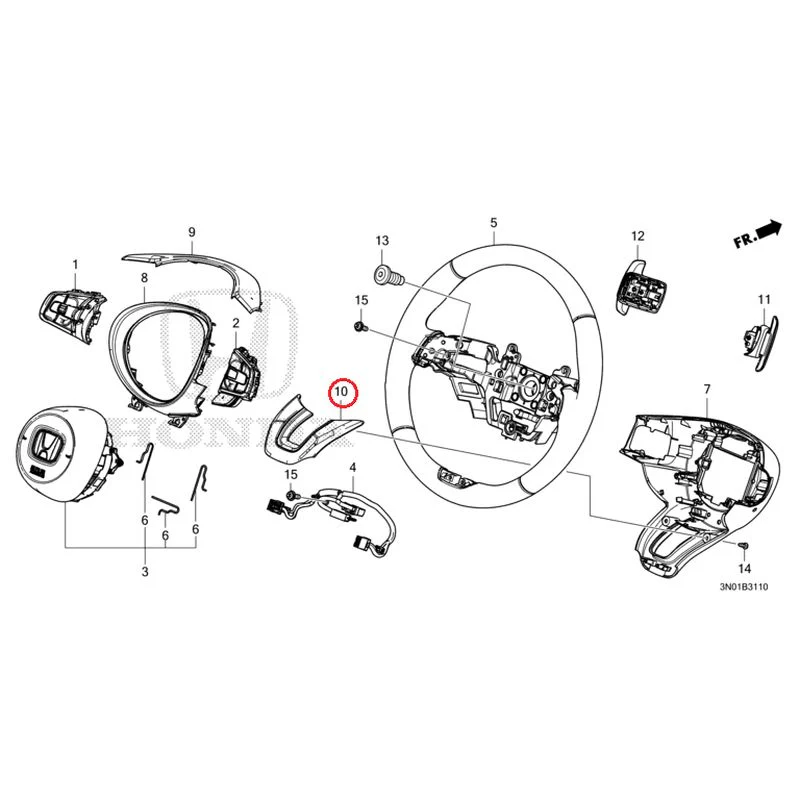 [NEW] JDM HONDA VEZEL e:HEV RV5 2025 Steering Wheel GENUINE OEM - Image 11