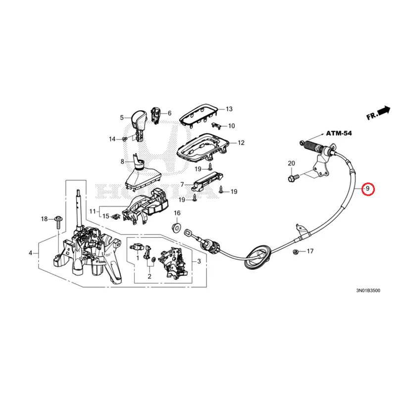 [NEW] JDM HONDA VEZEL e:HEV RV5 2025 Select Lever GENUINE OEM - Image 10