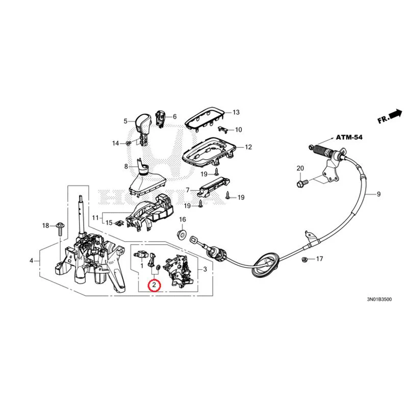 [NEW] JDM HONDA VEZEL e:HEV RV5 2025 Select Lever GENUINE OEM - Image 3