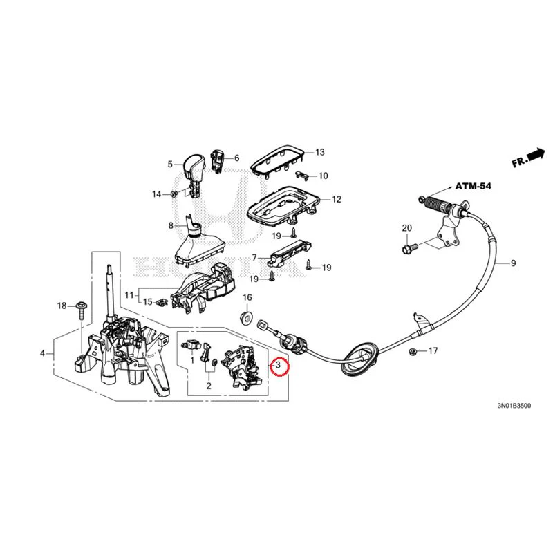 [NEW] JDM HONDA VEZEL e:HEV RV5 2025 Select Lever GENUINE OEM - Image 4