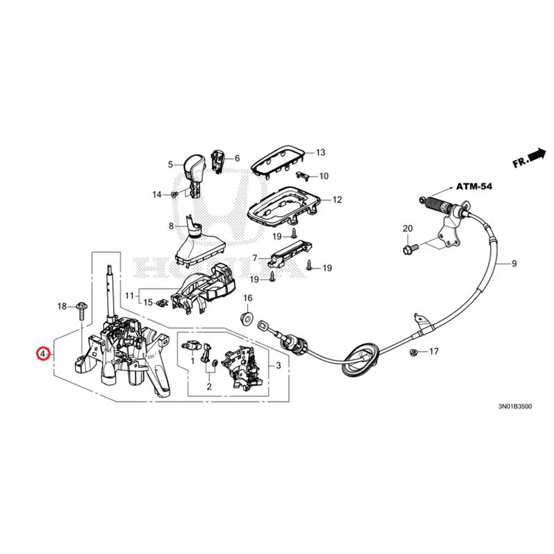 [NEW] JDM HONDA VEZEL e:HEV RV5 2025 Select Lever GENUINE OEM - Image 5