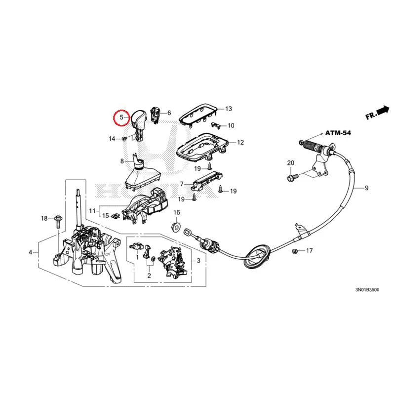 [NEW] JDM HONDA VEZEL e:HEV RV5 2025 Select Lever GENUINE OEM - Image 6