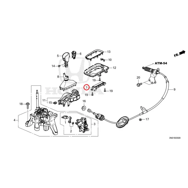 [NEW] JDM HONDA VEZEL e:HEV RV5 2025 Select Lever GENUINE OEM - Image 8