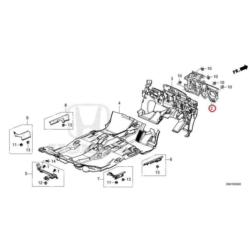 [NEW] JDM HONDA VEZEL e:HEV RV5 2025 Floor Mat GENUINE OEM - Image 3