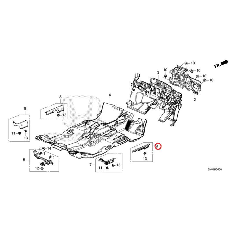 [NEW] JDM HONDA VEZEL e:HEV RV5 2025 Floor Mat GENUINE OEM - Image 7