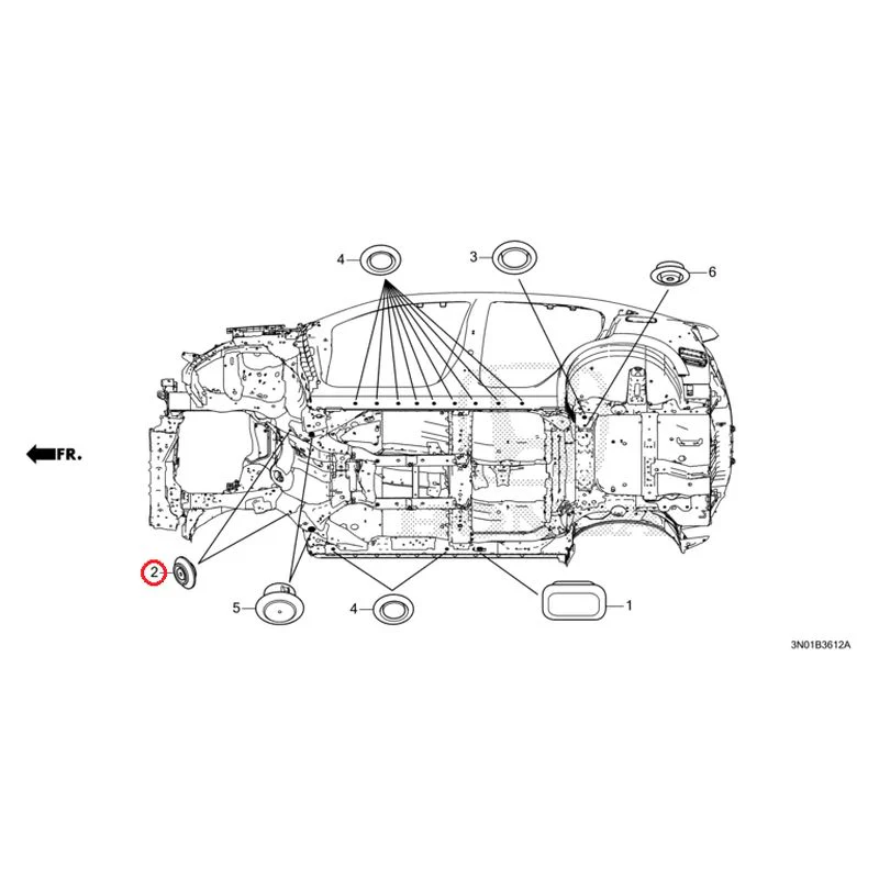 [NEW] JDM HONDA VEZEL e:HEV RV5 2025 Grommet (Lower) GENUINE OEM - Image 3