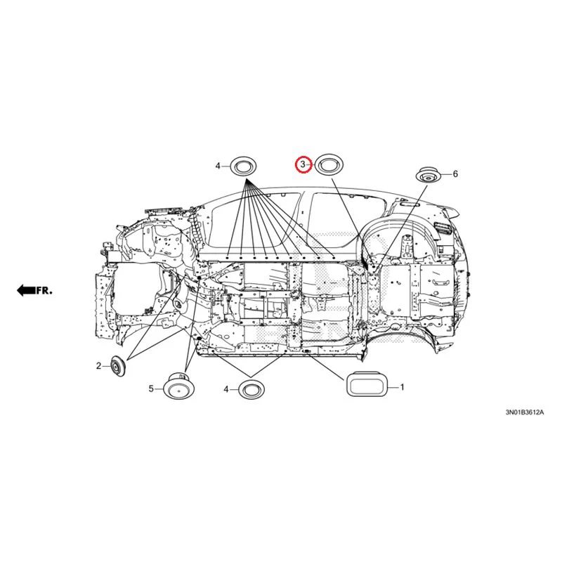 [NEW] JDM HONDA VEZEL e:HEV RV5 2025 Grommet (Lower) GENUINE OEM - Image 4