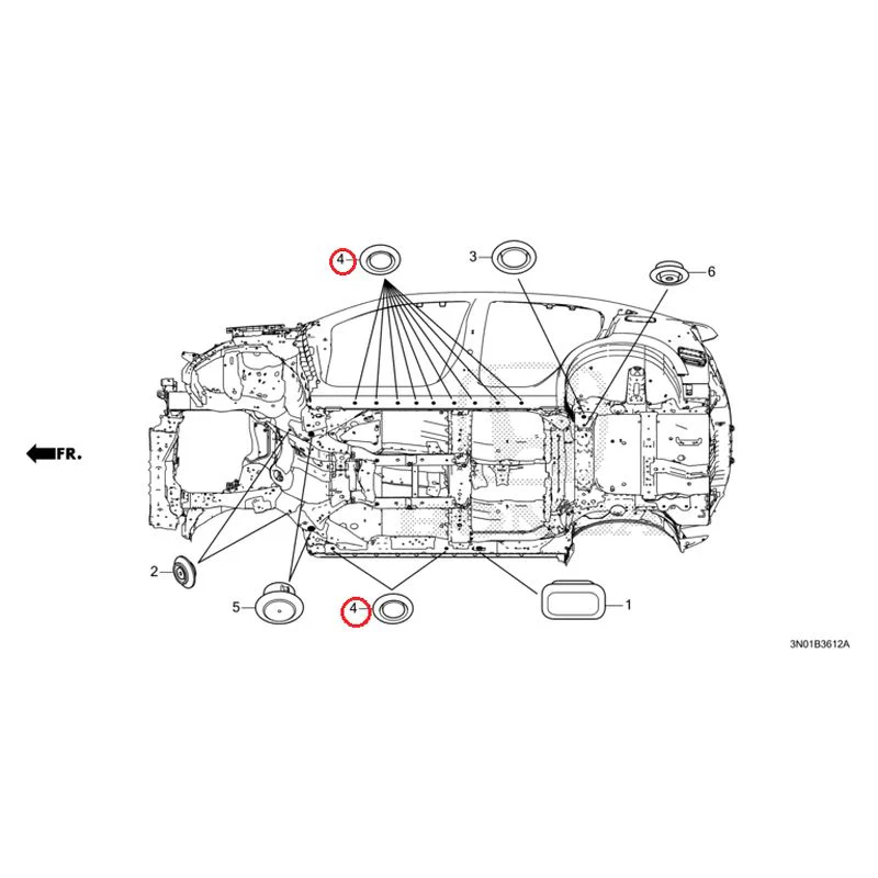 [NEW] JDM HONDA VEZEL e:HEV RV5 2025 Grommet (Lower) GENUINE OEM - Image 5