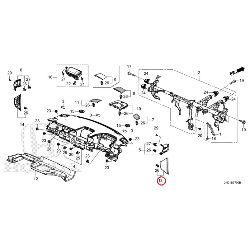 [NEW] JDM HONDA VEZEL e:HEV RV5 2025 Instrument panel GENUINE OEM - Image 11