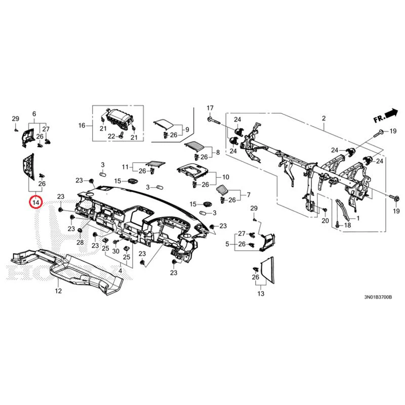 [NEW] JDM HONDA VEZEL e:HEV RV5 2025 Instrument panel GENUINE OEM - Image 12