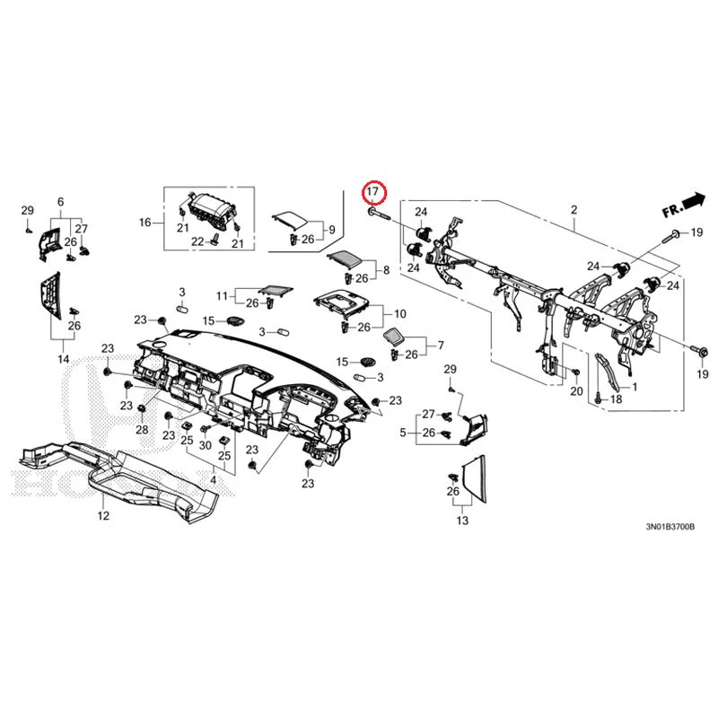 [NEW] JDM HONDA VEZEL e:HEV RV5 2025 Instrument panel GENUINE OEM - Image 15