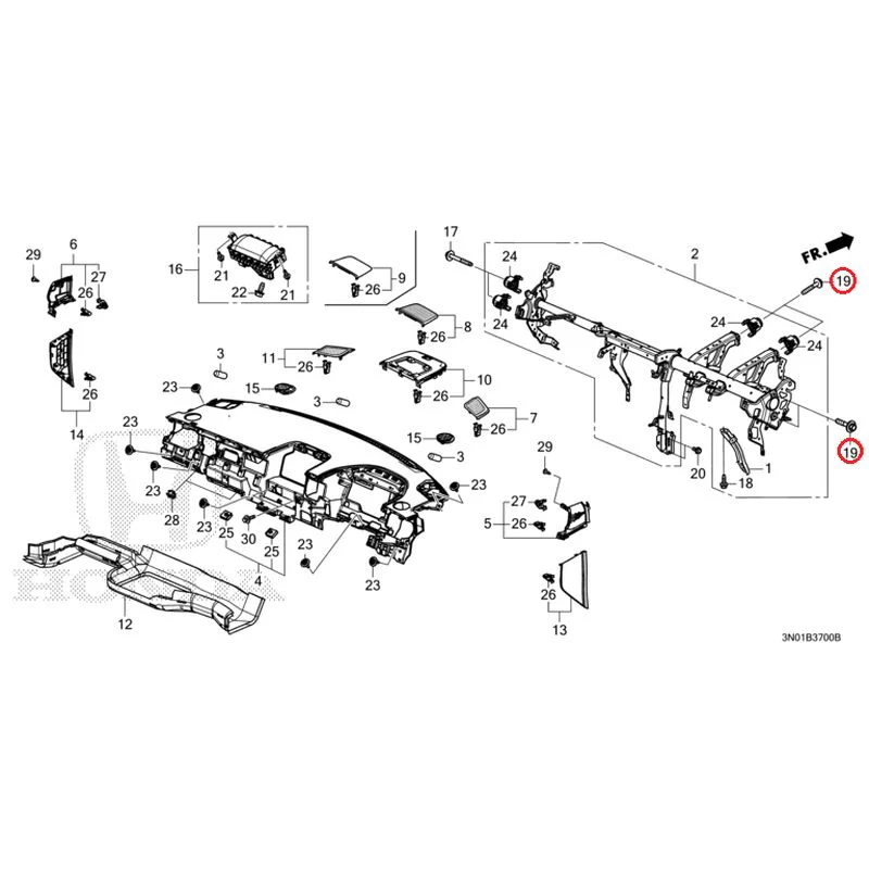 [NEW] JDM HONDA VEZEL e:HEV RV5 2025 Instrument panel GENUINE OEM - Image 17