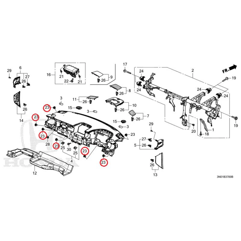 [NEW] JDM HONDA VEZEL e:HEV RV5 2025 Instrument panel GENUINE OEM - Image 21