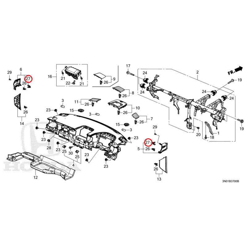 [NEW] JDM HONDA VEZEL e:HEV RV5 2025 Instrument panel GENUINE OEM - Image 25
