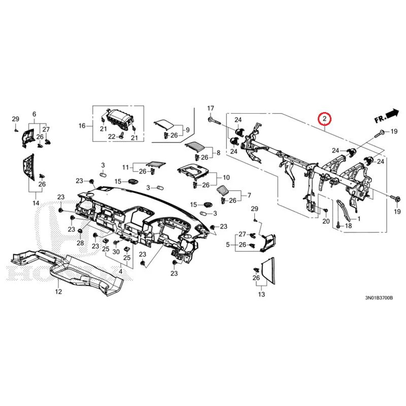 [NEW] JDM HONDA VEZEL e:HEV RV5 2025 Instrument panel GENUINE OEM - Image 3