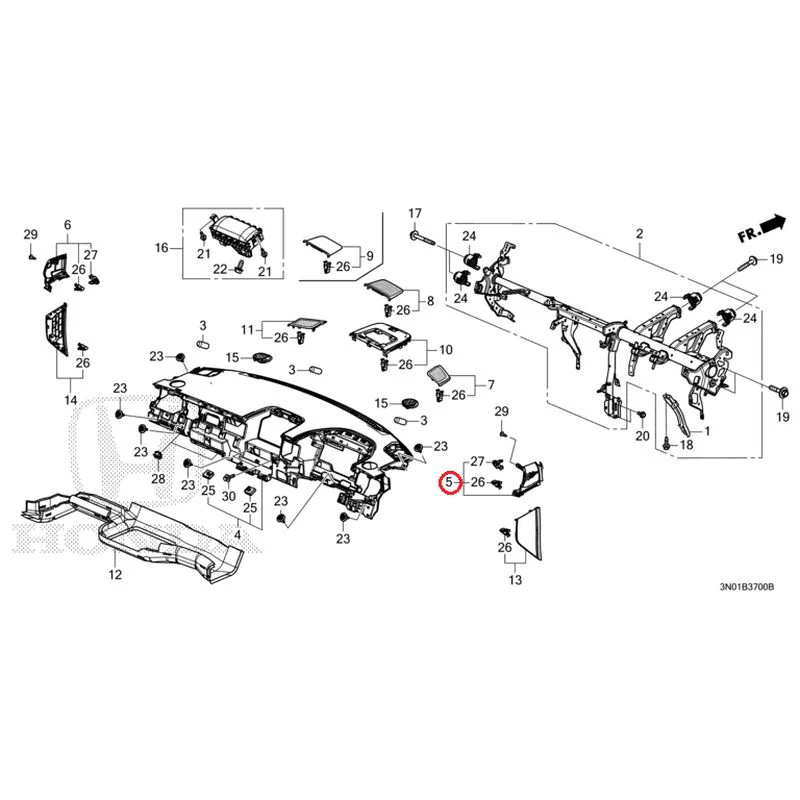 [NEW] JDM HONDA VEZEL e:HEV RV5 2025 Instrument panel GENUINE OEM - Image 6