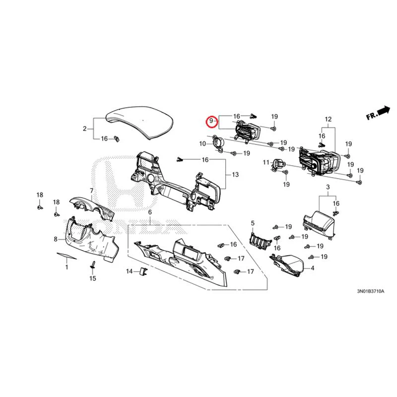 [NEW] JDM HONDA VEZEL e:HEV RV5 2025 Instrument panel garnish (driver side) GENUINE OEM - Image 10