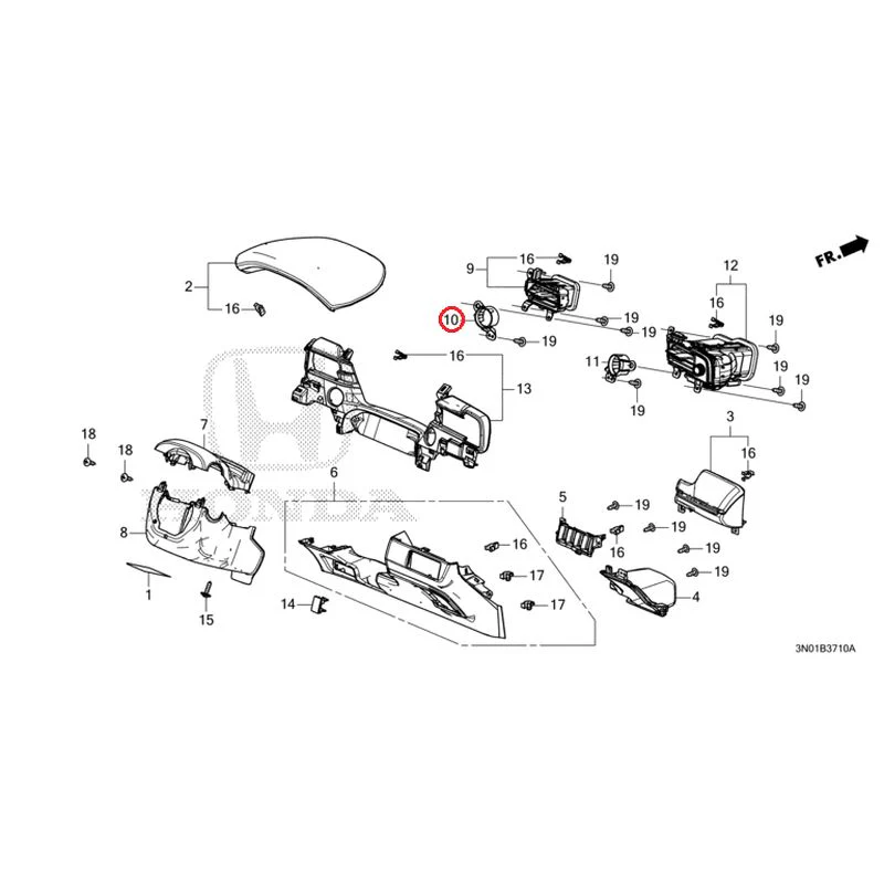 [NEW] JDM HONDA VEZEL e:HEV RV5 2025 Instrument panel garnish (driver side) GENUINE OEM - Image 11