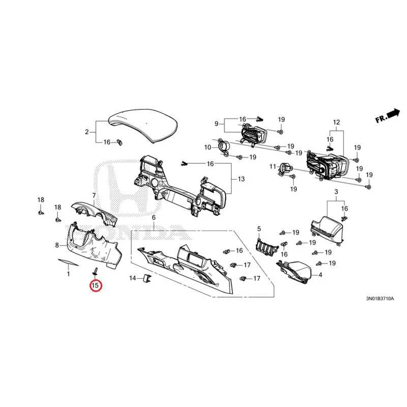 [NEW] JDM HONDA VEZEL e:HEV RV5 2025 Instrument panel garnish (driver side) GENUINE OEM - Image 16