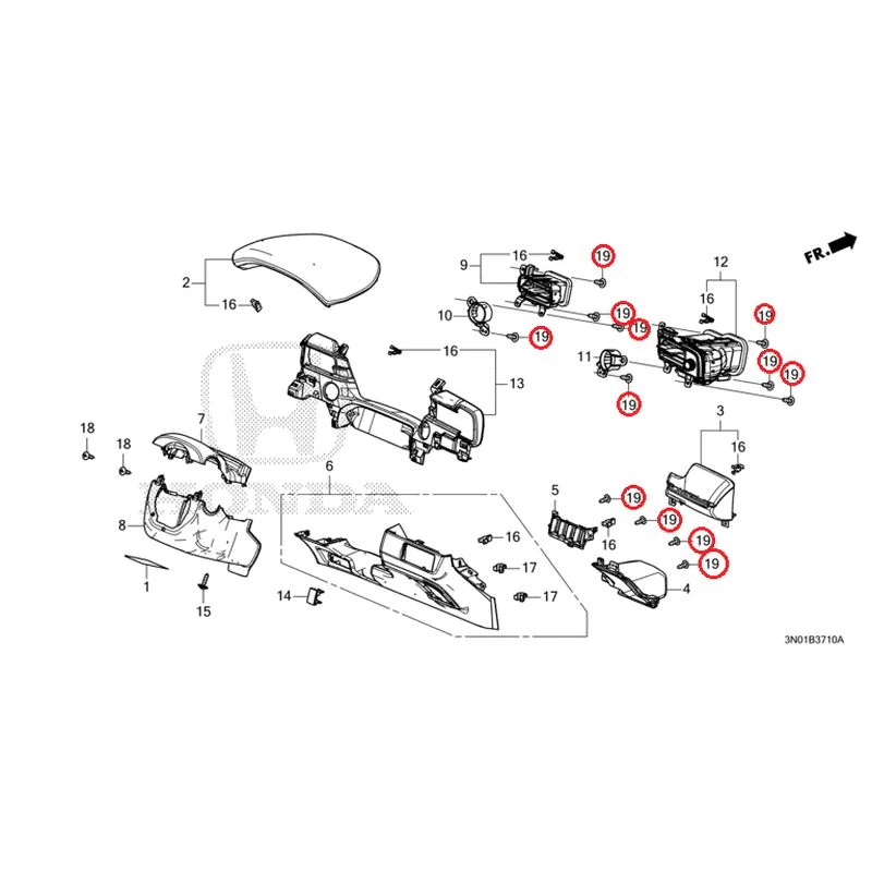 [NEW] JDM HONDA VEZEL e:HEV RV5 2025 Instrument panel garnish (driver side) GENUINE OEM - Image 20