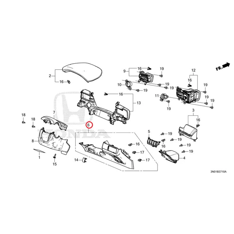 [NEW] JDM HONDA VEZEL e:HEV RV5 2025 Instrument panel garnish (driver side) GENUINE OEM - Image 7