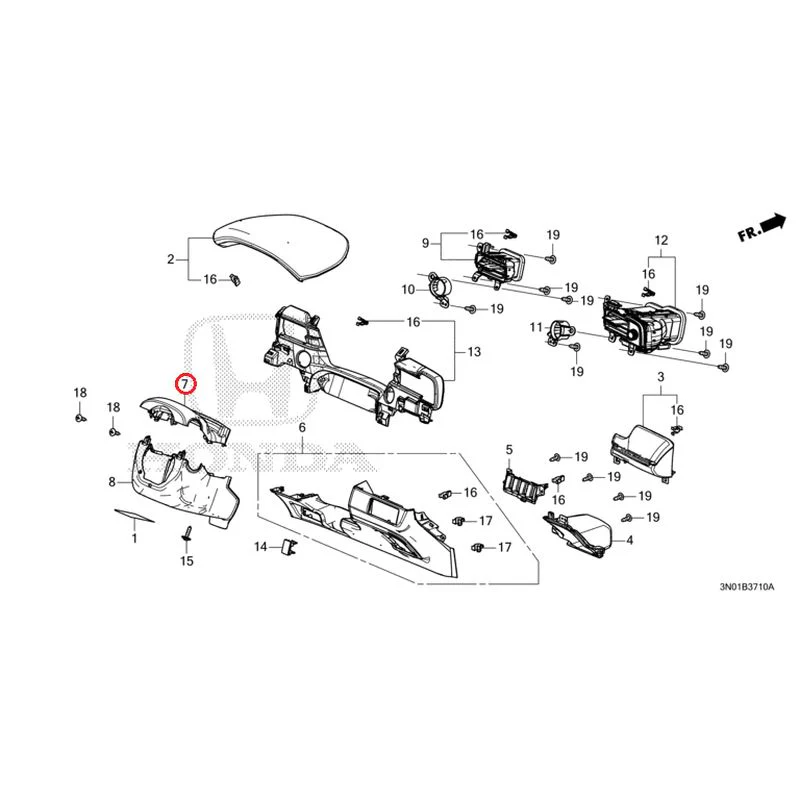 [NEW] JDM HONDA VEZEL e:HEV RV5 2025 Instrument panel garnish (driver side) GENUINE OEM - Image 8