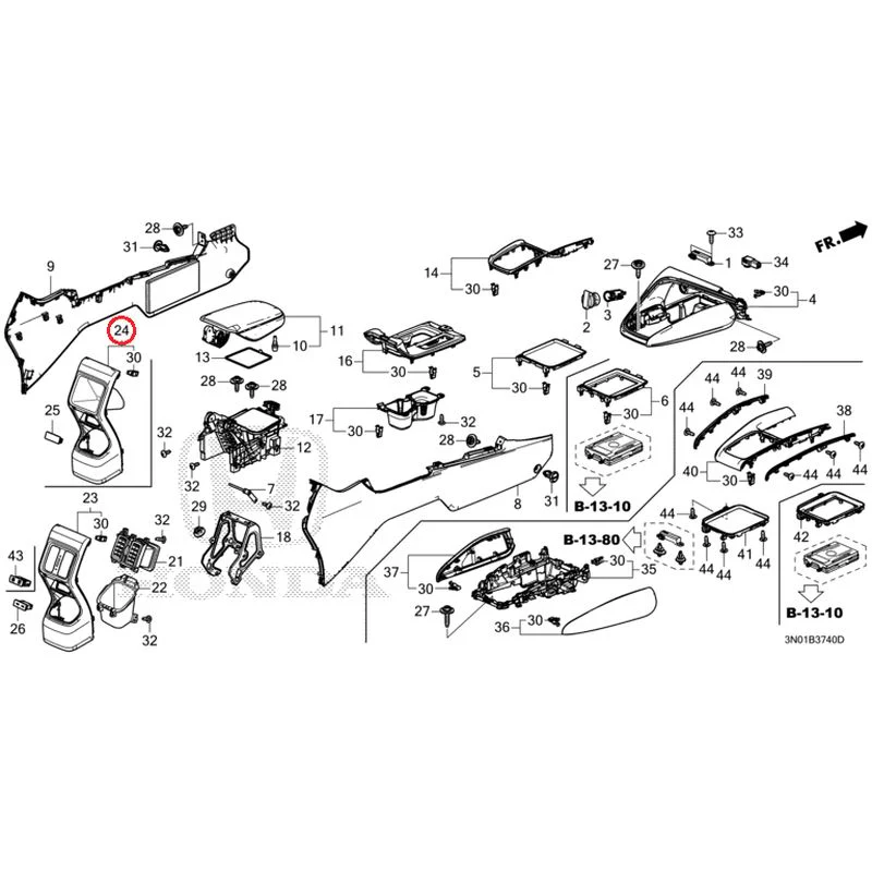 [NEW] JDM HONDA VEZEL e:HEV RV5 2025 Console GENUINE OEM - Image 13