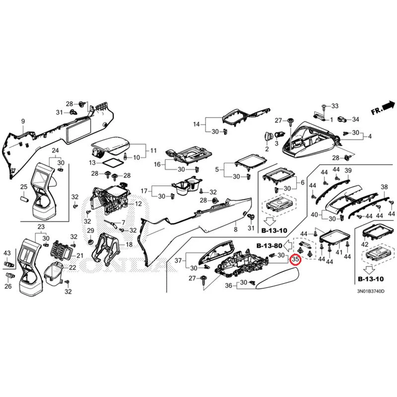 [NEW] JDM HONDA VEZEL e:HEV RV5 2025 Console GENUINE OEM - Image 21