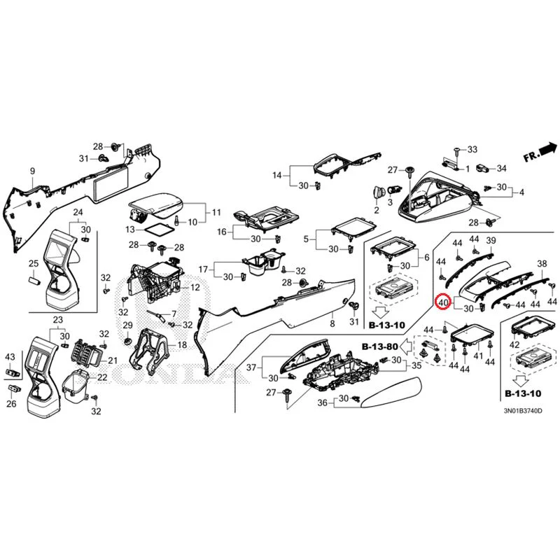 [NEW] JDM HONDA VEZEL e:HEV RV5 2025 Console GENUINE OEM - Image 26