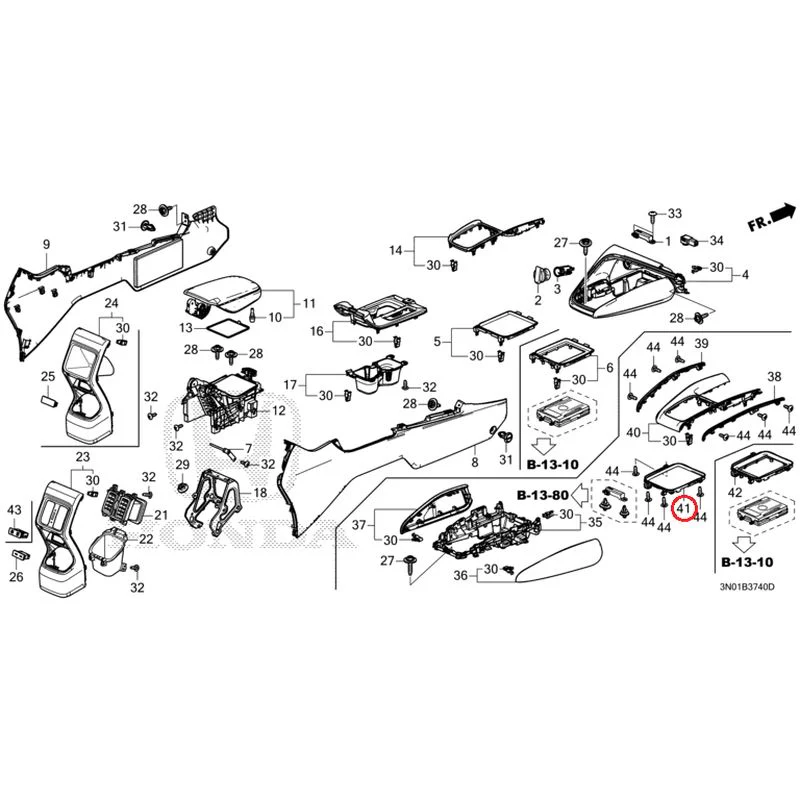 [NEW] JDM HONDA VEZEL e:HEV RV5 2025 Console GENUINE OEM - Image 27