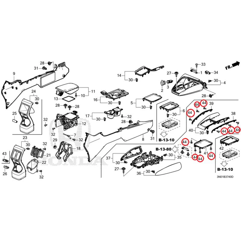 [NEW] JDM HONDA VEZEL e:HEV RV5 2025 Console GENUINE OEM - Image 28