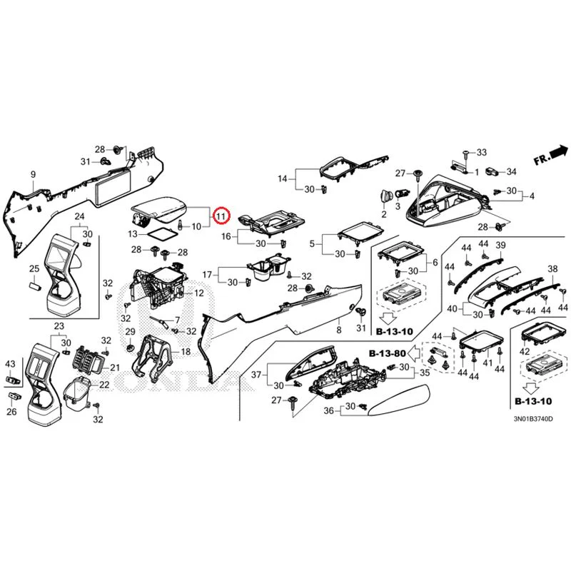 [NEW] JDM HONDA VEZEL e:HEV RV5 2025 Console GENUINE OEM - Image 6