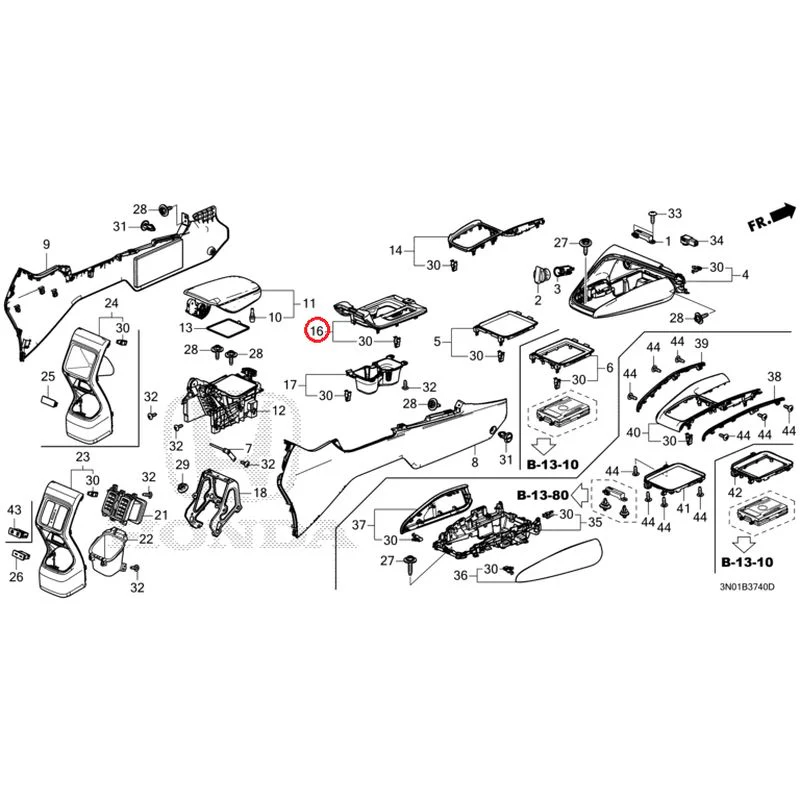 [NEW] JDM HONDA VEZEL e:HEV RV5 2025 Console GENUINE OEM - Image 9