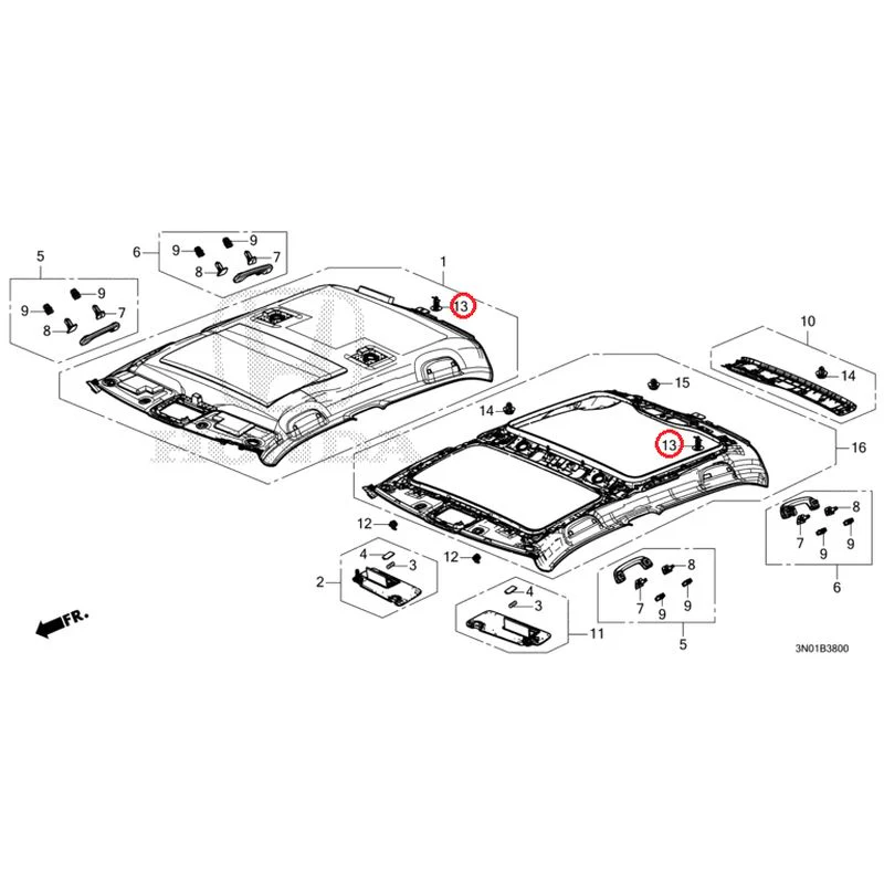[NEW] JDM HONDA VEZEL e:HEV RV5 2025 Roof Lining GENUINE OEM - Image 14