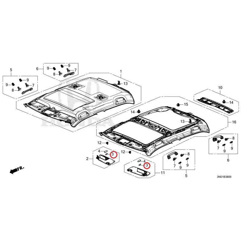 [NEW] JDM HONDA VEZEL e:HEV RV5 2025 Roof Lining GENUINE OEM - Image 4