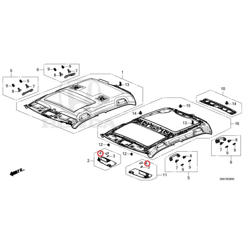 [NEW] JDM HONDA VEZEL e:HEV RV5 2025 Roof Lining GENUINE OEM - Image 5
