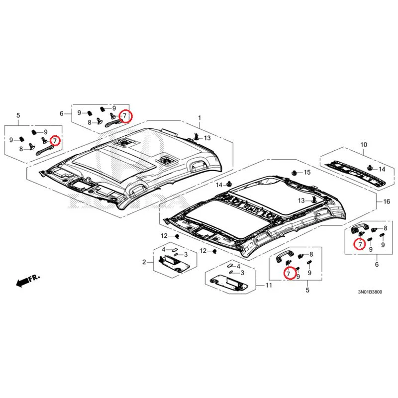 [NEW] JDM HONDA VEZEL e:HEV RV5 2025 Roof Lining GENUINE OEM - Image 8