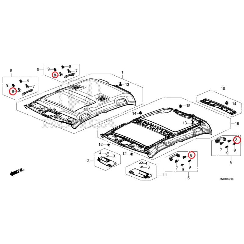 [NEW] JDM HONDA VEZEL e:HEV RV5 2025 Roof Lining GENUINE OEM - Image 9