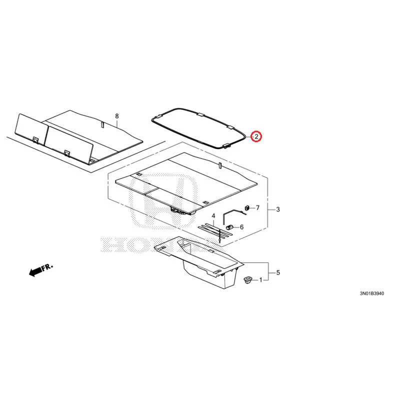 [NEW] JDM HONDA VEZEL e:HEV RV5 2025 Trunk under box GENUINE OEM - Image 3
