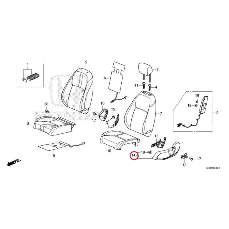 [NEW] JDM HONDA VEZEL e:HEV RV5 2025 Front Seat (Passenger Side) GENUINE OEM - Image 13