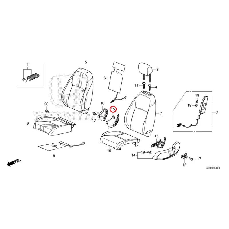 [NEW] JDM HONDA VEZEL e:HEV RV5 2025 Front Seat (Passenger Side) GENUINE OEM - Image 14