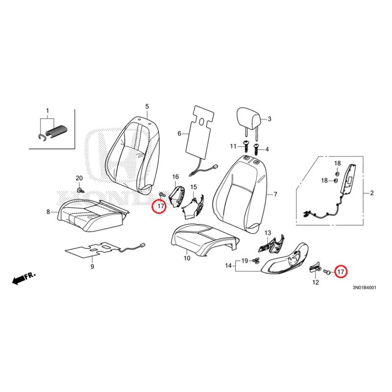 [NEW] JDM HONDA VEZEL e:HEV RV5 2025 Front Seat (Passenger Side) GENUINE OEM - Image 16