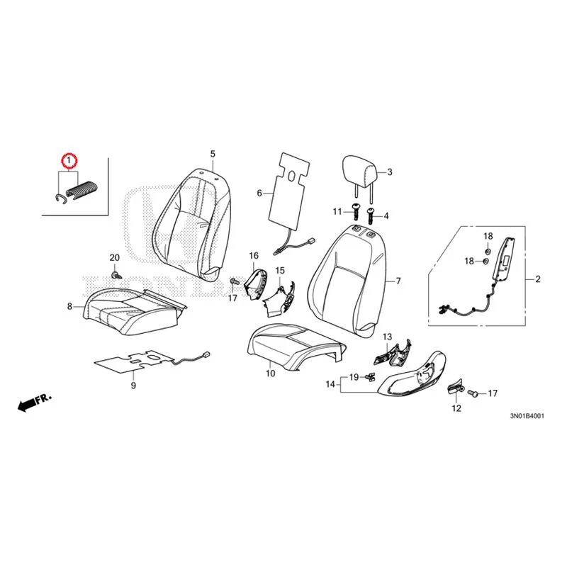[NEW] JDM HONDA VEZEL e:HEV RV5 2025 Front Seat (Passenger Side) GENUINE OEM - Image 2