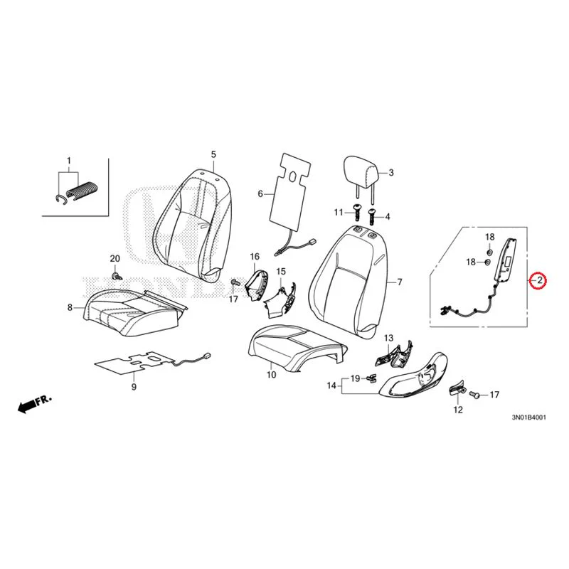 [NEW] JDM HONDA VEZEL e:HEV RV5 2025 Front Seat (Passenger Side) GENUINE OEM - Image 3