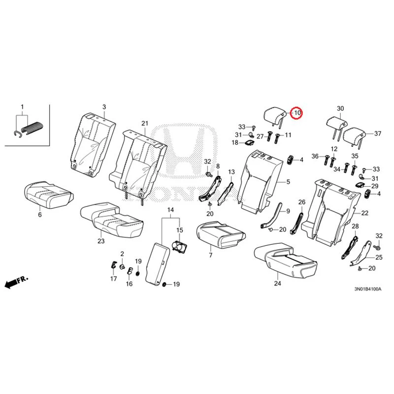 [NEW] JDM HONDA VEZEL e:HEV RV5 2025 Rear Seat GENUINE OEM - Image 11