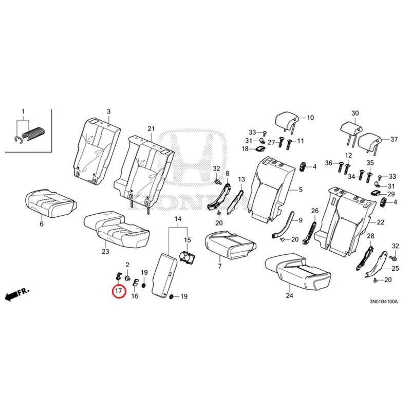 [NEW] JDM HONDA VEZEL e:HEV RV5 2025 Rear Seat GENUINE OEM - Image 18